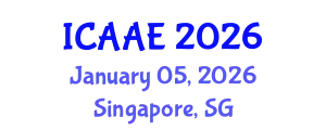 International Conference on Aerospace and Aviation Engineering (ICAAE) January 05, 2026 - Singapore, Singapore