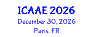 International Conference on Aerospace and Aviation Engineering (ICAAE) December 30, 2026 - Paris, France