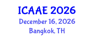 International Conference on Aerospace and Aviation Engineering (ICAAE) December 16, 2026 - Bangkok, Thailand
