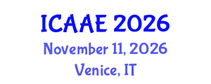 International Conference on Aerospace and Aviation Engineering (ICAAE) November 11, 2026 - Venice, Italy