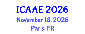 International Conference on Aerospace and Aviation Engineering (ICAAE) November 18, 2026 - Paris, France