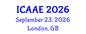International Conference on Aerospace and Aviation Engineering (ICAAE) September 23, 2026 - London, United Kingdom