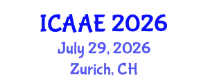 International Conference on Aerospace and Aviation Engineering (ICAAE) July 29, 2026 - Zurich, Switzerland
