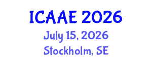 International Conference on Aerospace and Aviation Engineering (ICAAE) July 15, 2026 - Stockholm, Sweden