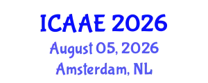 International Conference on Aerospace and Aviation Engineering (ICAAE) August 05, 2026 - Amsterdam, Netherlands