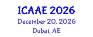 International Conference on Aerospace and Aviation Engineering (ICAAE) December 20, 2026 - Dubai, United Arab Emirates