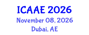 International Conference on Aerospace and Aviation Engineering (ICAAE) November 08, 2026 - Dubai, United Arab Emirates