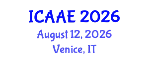 International Conference on Aerospace and Aviation Engineering (ICAAE) August 12, 2026 - Venice, Italy