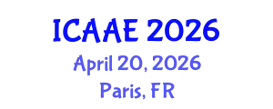 International Conference on Aerospace and Aviation Engineering (ICAAE) April 20, 2026 - Paris, France
