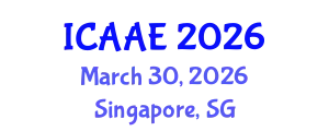 International Conference on Aerospace and Aviation Engineering (ICAAE) March 30, 2026 - Singapore, Singapore
