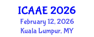 International Conference on Aerospace and Aviation Engineering (ICAAE) February 12, 2026 - Kuala Lumpur, Malaysia