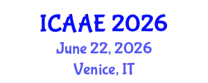 International Conference on Aerospace and Aviation Engineering (ICAAE) June 22, 2026 - Venice, Italy