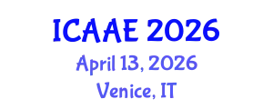 International Conference on Aerospace and Aviation Engineering (ICAAE) April 13, 2026 - Venice, Italy