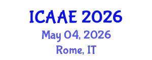 International Conference on Aerospace and Aviation Engineering (ICAAE) May 04, 2026 - Rome, Italy