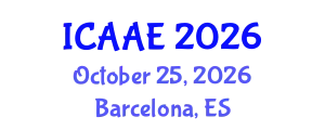 International Conference on Aerospace and Aviation Engineering (ICAAE) October 25, 2026 - Barcelona, Spain