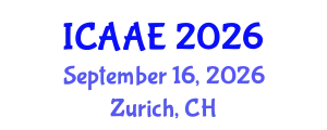 International Conference on Aerospace and Aviation Engineering (ICAAE) September 16, 2026 - Zurich, Switzerland