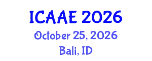 International Conference on Aerospace and Aviation Engineering (ICAAE) October 25, 2026 - Bali, Indonesia