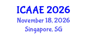 International Conference on Aerospace and Aviation Engineering (ICAAE) November 18, 2026 - Singapore, Singapore