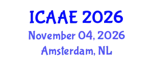 International Conference on Aerospace and Aviation Engineering (ICAAE) November 04, 2026 - Amsterdam, Netherlands