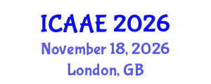 International Conference on Aerospace and Aviation Engineering (ICAAE) November 18, 2026 - London, United Kingdom
