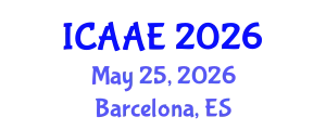 International Conference on Aerospace and Aviation Engineering (ICAAE) May 25, 2026 - Barcelona, Spain