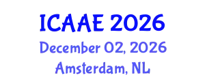 International Conference on Aerospace and Aviation Engineering (ICAAE) December 02, 2026 - Amsterdam, Netherlands