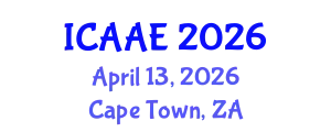 International Conference on Aerospace and Aviation Engineering (ICAAE) April 13, 2026 - Cape Town, South Africa