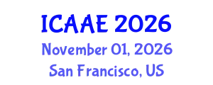 International Conference on Aerospace and Aviation Engineering (ICAAE) November 01, 2026 - San Francisco, United States