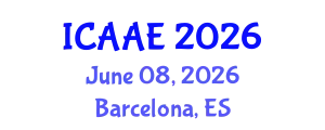 International Conference on Aerospace and Aviation Engineering (ICAAE) June 08, 2026 - Barcelona, Spain