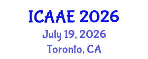 International Conference on Aerospace and Aviation Engineering (ICAAE) July 19, 2026 - Toronto, Canada