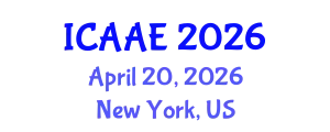 International Conference on Aerospace and Aviation Engineering (ICAAE) April 20, 2026 - New York, United States