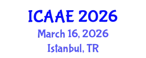 International Conference on Aerospace and Aviation Engineering (ICAAE) March 16, 2026 - Istanbul, Turkey