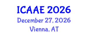 International Conference on Aerospace and Aviation Engineering (ICAAE) December 27, 2026 - Vienna, Austria