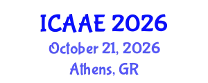International Conference on Aerospace and Aviation Engineering (ICAAE) October 21, 2026 - Athens, Greece