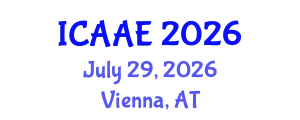 International Conference on Aerospace and Aviation Engineering (ICAAE) July 29, 2026 - Vienna, Austria