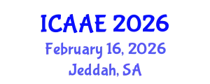International Conference on Aerospace and Aviation Engineering (ICAAE) February 16, 2026 - Jeddah, Saudi Arabia