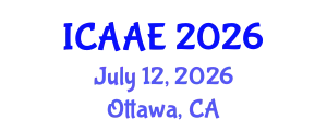 International Conference on Aerospace and Aviation Engineering (ICAAE) July 12, 2026 - Ottawa, Canada