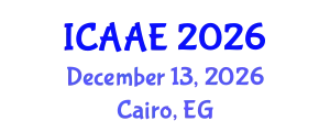 International Conference on Aerospace and Aviation Engineering (ICAAE) December 13, 2026 - Cairo, Egypt