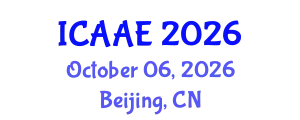 International Conference on Aerospace and Aviation Engineering (ICAAE) October 06, 2026 - Beijing, China
