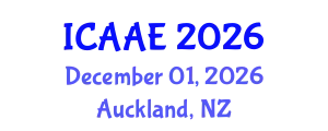 International Conference on Aerospace and Aviation Engineering (ICAAE) December 01, 2026 - Auckland, New Zealand