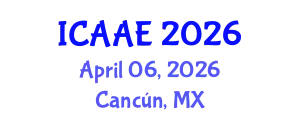 International Conference on Aerospace and Aviation Engineering (ICAAE) April 06, 2026 - Cancún, Mexico