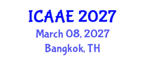 International Conference on Aerospace and Aviation Engineering (ICAAE) March 08, 2027 - Bangkok, Thailand