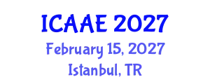 International Conference on Aerospace and Aviation Engineering (ICAAE) February 15, 2027 - Istanbul, Turkey