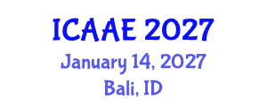 International Conference on Aerospace and Aviation Engineering (ICAAE) January 14, 2027 - Bali, Indonesia