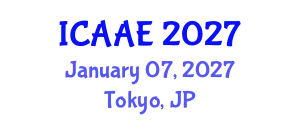 International Conference on Aerospace and Aviation Engineering (ICAAE) January 07, 2027 - Tokyo, Japan