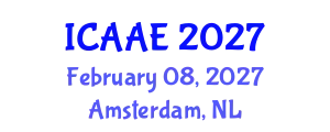 International Conference on Aerospace and Aviation Engineering (ICAAE) February 08, 2027 - Amsterdam, Netherlands