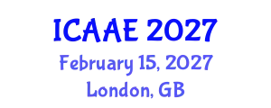 International Conference on Aerospace and Aviation Engineering (ICAAE) February 15, 2027 - London, United Kingdom