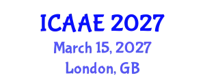 International Conference on Aerospace and Aviation Engineering (ICAAE) March 15, 2027 - London, United Kingdom