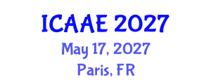 International Conference on Aerospace and Aviation Engineering (ICAAE) May 17, 2027 - Paris, France