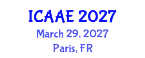 International Conference on Aerospace and Aviation Engineering (ICAAE) March 29, 2027 - Paris, France
